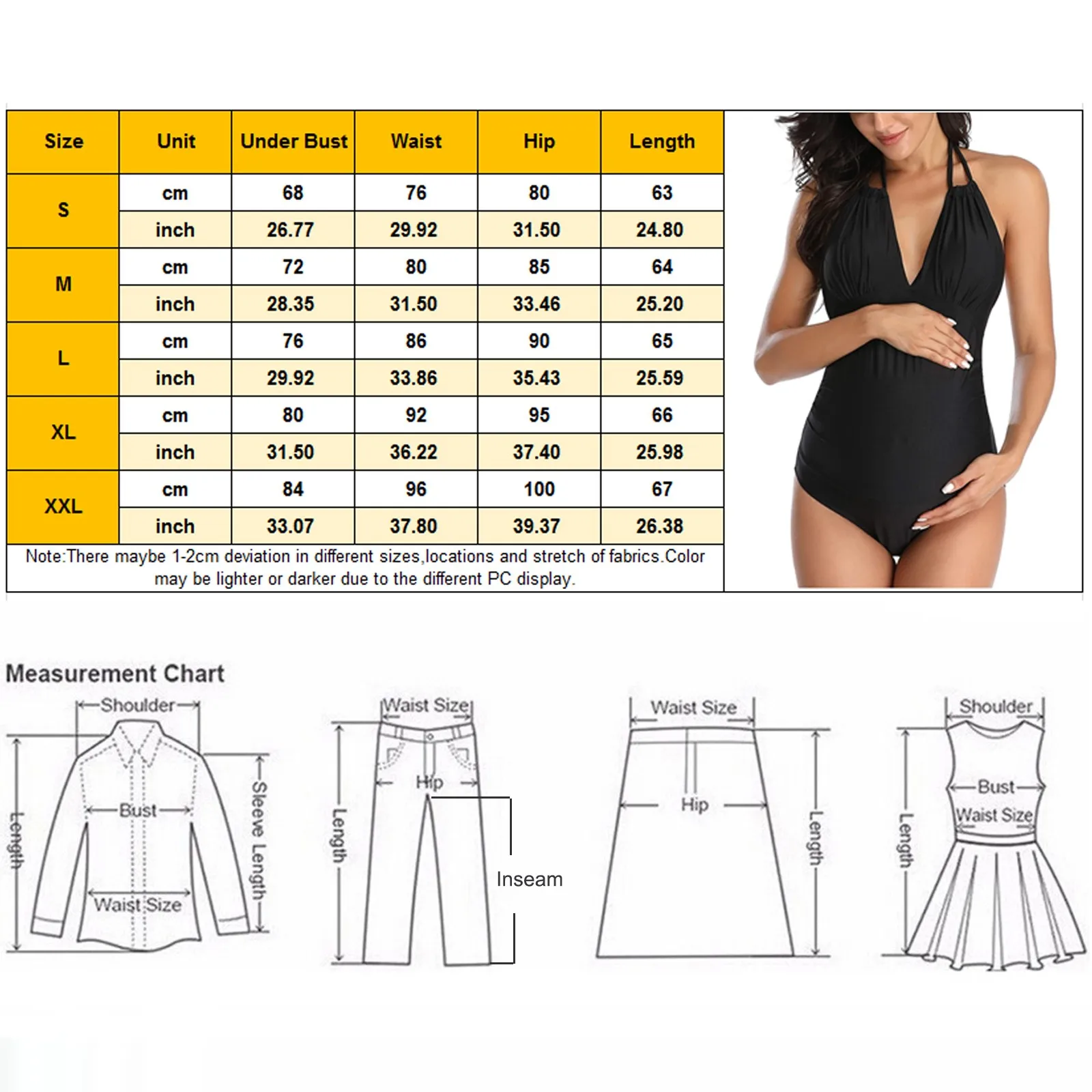 Maternity Swimwear One-piece Halter V Neck Pregnancy Monokini Swimsuits Pregnant Woman Bikini Bathing Suit Tankinis Beachwear