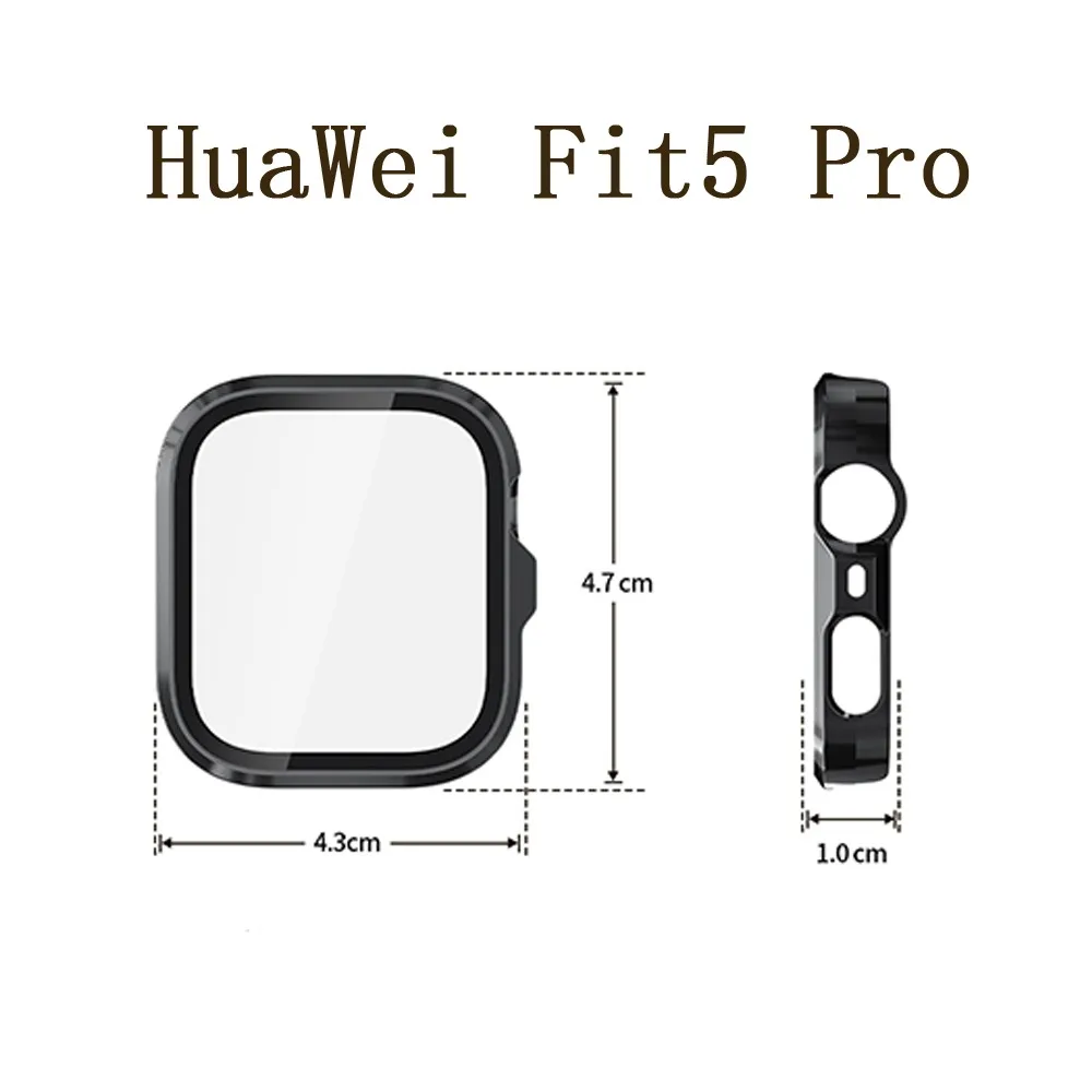 Premium Protective Case and Tempered Film for Smartwatch Fitness Tracker