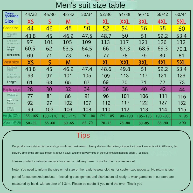 Business Suit Jacket Coat Blazers Trousers Waistcoat Men's Wedding Three Pieces Pants Vest Large Size Professional Suits