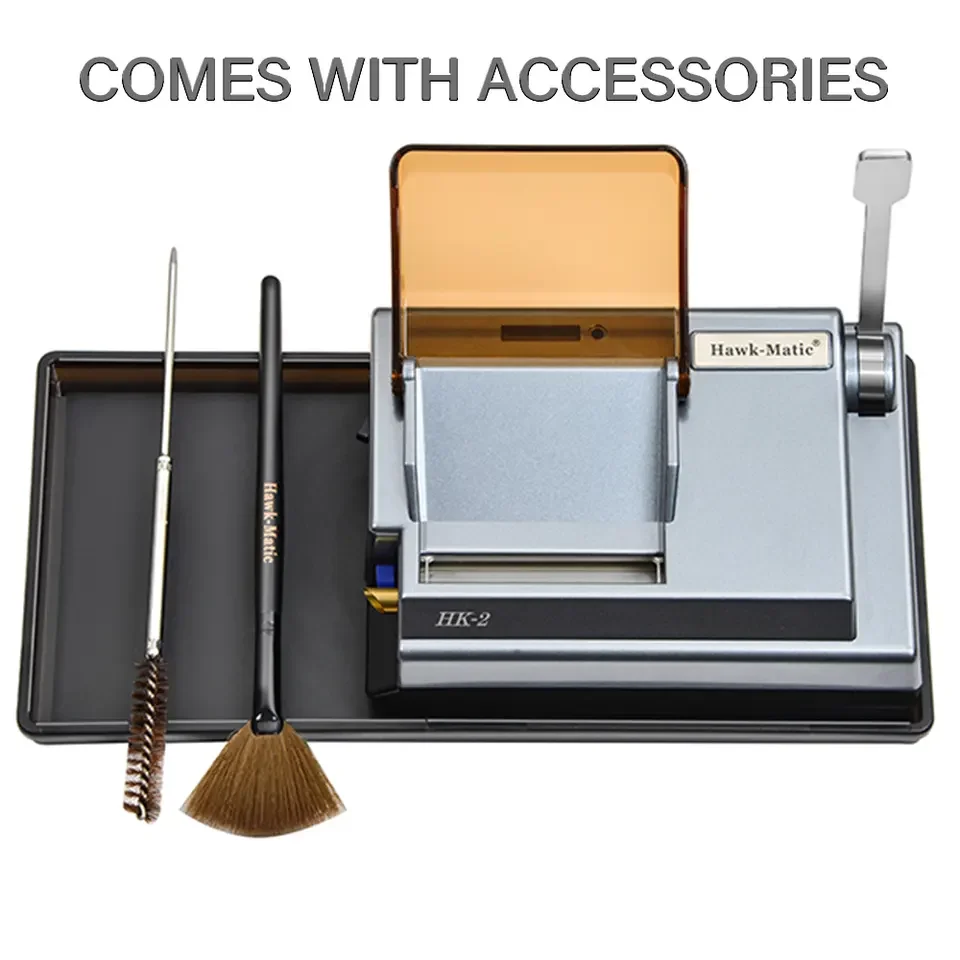 Hawk-Matic Automatic Tobacco Rolling Machine HK-2 Electric Tobacco Machine 5.5/6.5/8.0mm cigarette tube manufacturing machine 5