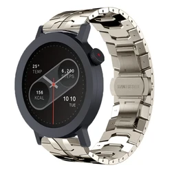 Stainless Steel Metal Watch Band Bracelet - Premium Accessory for 22mm (Titanium 1)