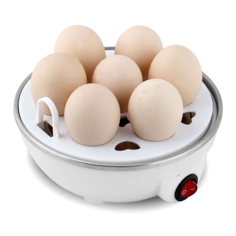 Stainless Steel Electric Egg Steamer 7 Egg Capacity Electric Cooker Cartoon Hen Boiler With Auto Shut Off