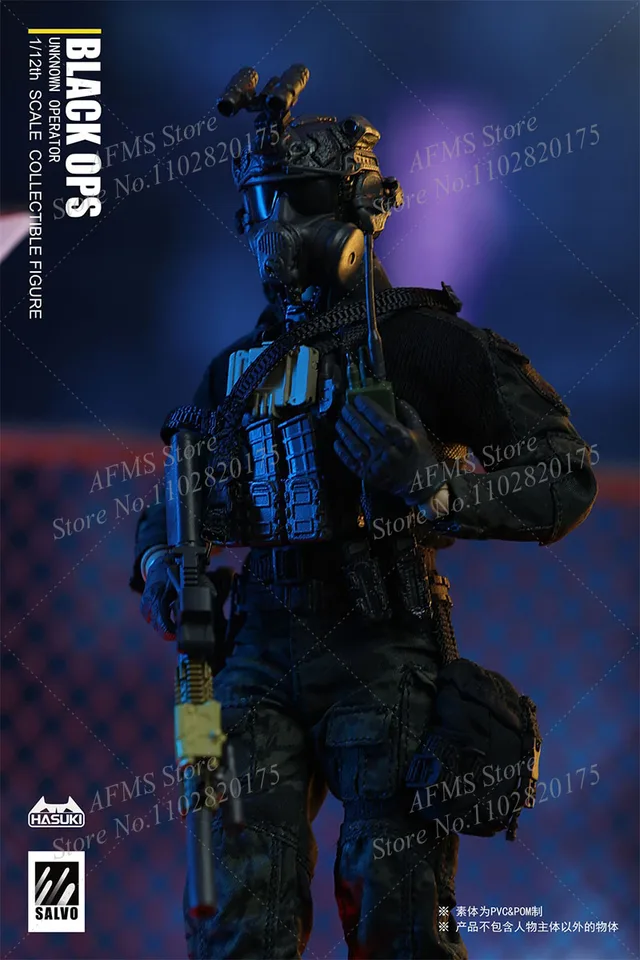 HASUKI SA01 1/12 Scale Collectibles Black OPS Night Action