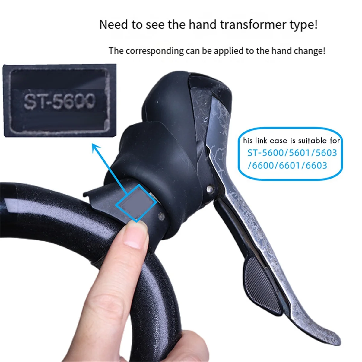 Bicycle Handlebar Bracket Covers Hoods Brake Shift Lever Shimano ST5600/5601/6600 Rubber