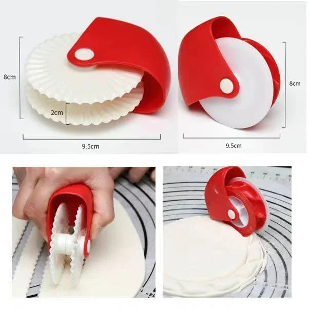 Pizza Pastry Cutter Pastry Pie Decoration Cutter Plastic Wheel Roller for Pizza Pie Crust Baking pizza shovel