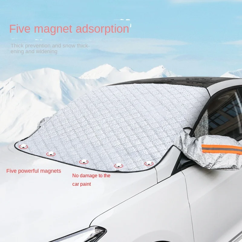 Winter Car Windshield Cover Windscreen Front Covers Anti Snow Frost Ice Shield Sun Shade Dust Protector Heat Sun Mat Windscreen