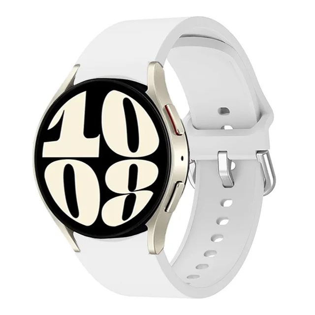 Universal Silicone Smartwatch Bracelet, 20mm/22mm Adjustable Strap