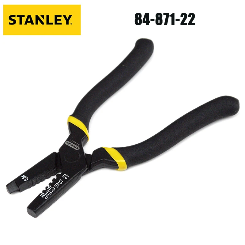 

Stanley 84-871-22 European Style Terminal Crimping Pliers, Cold Pressed Terminal Pliers, 0.25-2.5mm ²