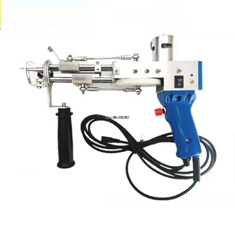 Tufting Gun 2 in 1 Set Electric Carpet Tufting Gun Electric Carpet tapis Knitting Tufting Pistol Weaving Flocking Rug Machine electric rug carpet tufting weaving machine professional flocking device industrial embroidery tool loop pile knitting equipment