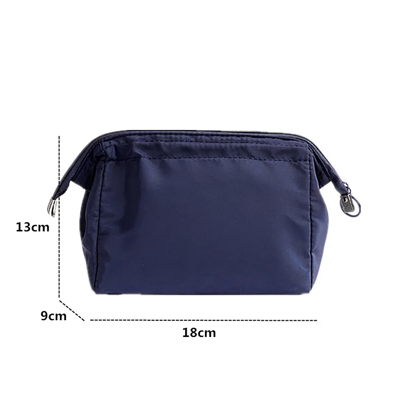 Women Zipper Cosmetic Bag Solid Color Female Makeup Bag Travel Toiletry Beauty Makeup Bags Organizer Bolsos De Maquillaje Travel 6