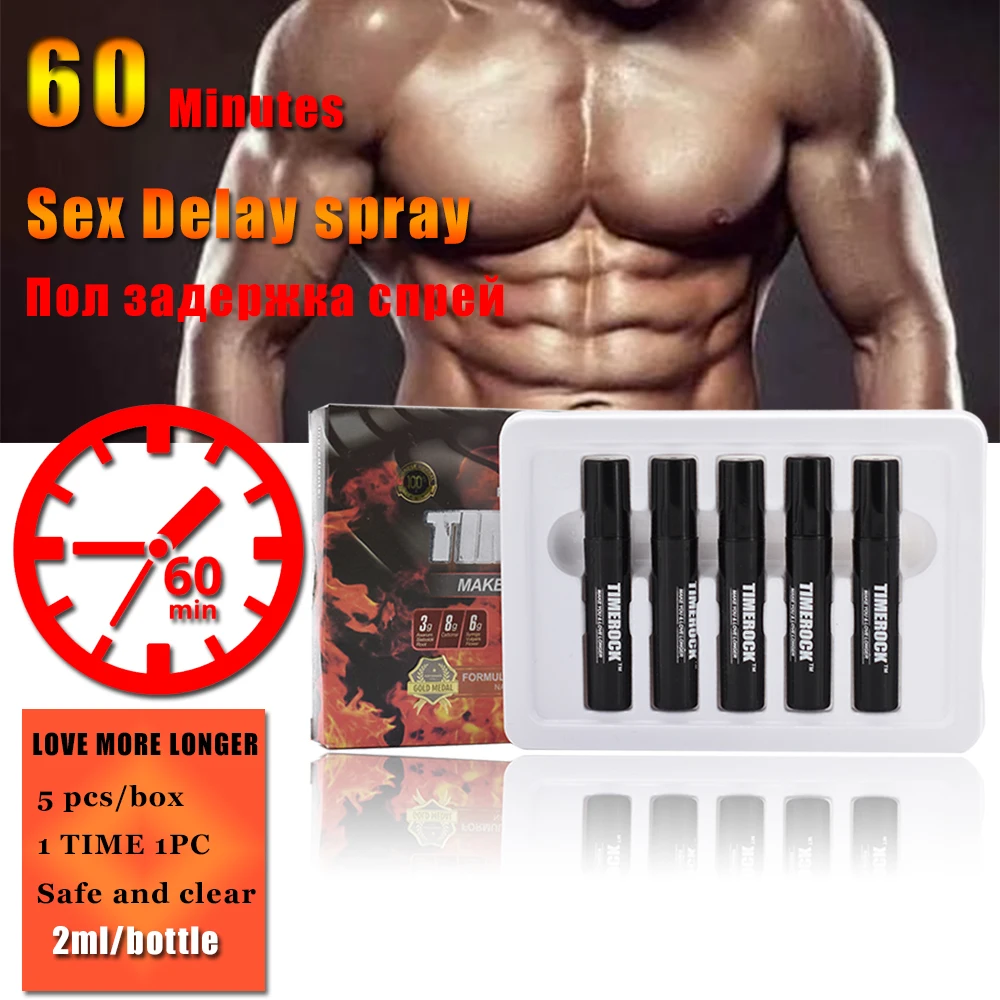 Sex Delay Spray Male Delay Cream 60 Minutes Long Prevent Premature Ejaculation Penis Enlargement Erection Spray for Man Flirting 1