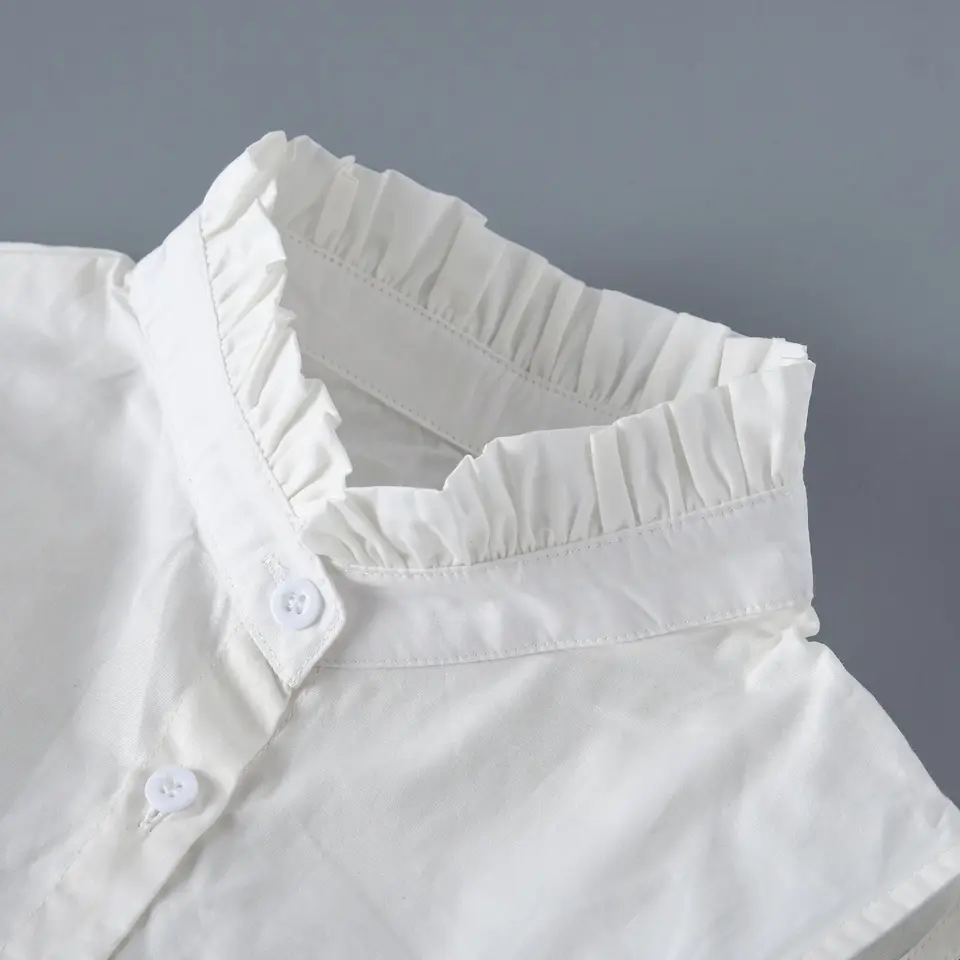 Camicetta Finta Collo Alto Staccabile – Mezzo Top Collo Finto, Nuovo, Per Donna