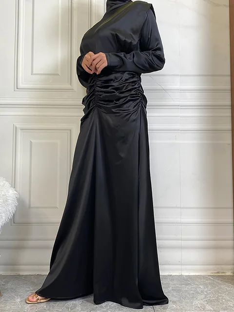 S.H ARAB SHOP ساتان للنساء ، قفطان تركي 6