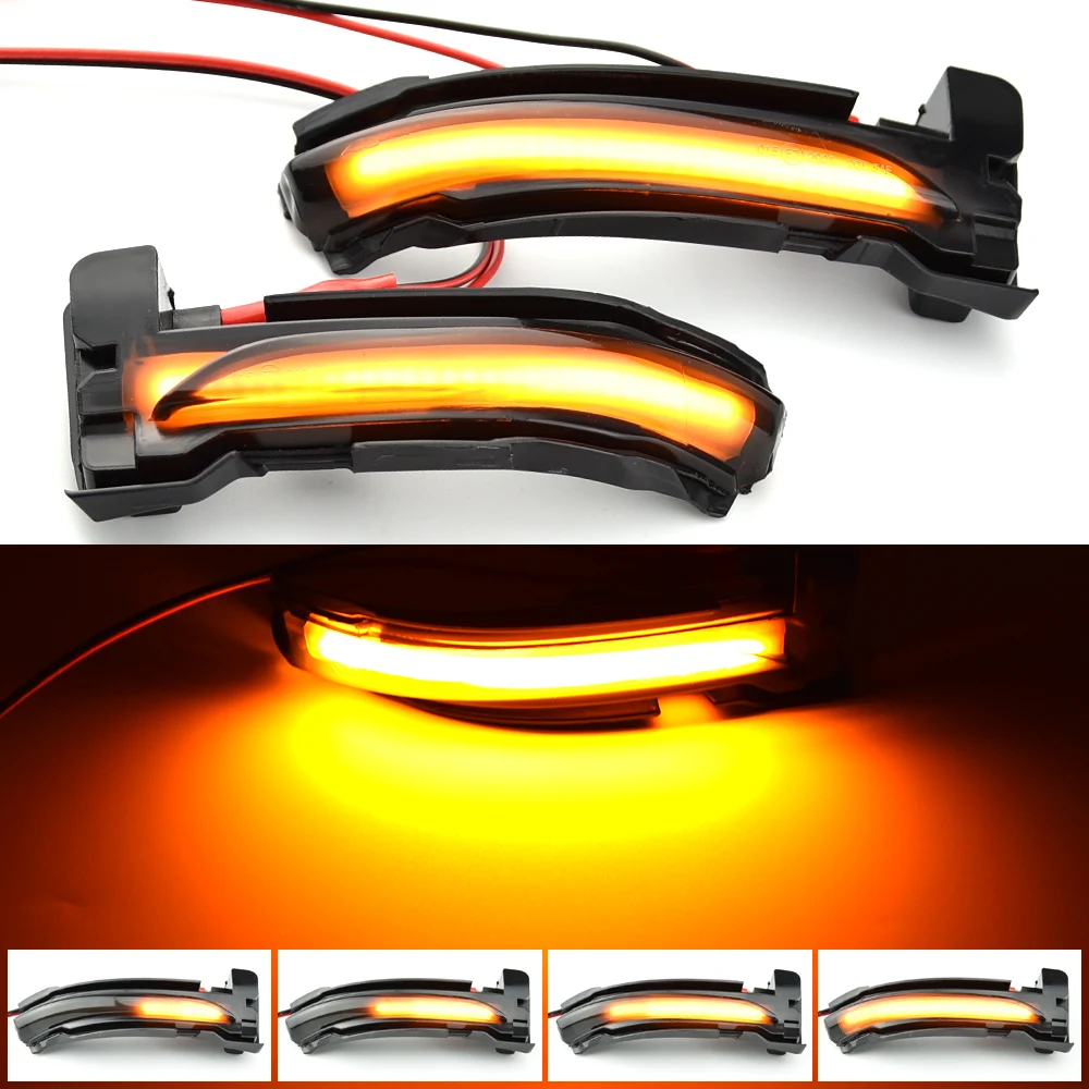 

For Ford Focus 4 MK4 LED Dynamic Turn Signal Blinker Sequential Side Mirror Indicator Light 2019 2020