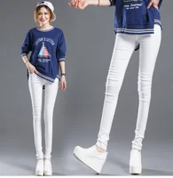 Elegant Solid Straight Pencil Pants Fashion Women Skinny Office Lady Commute Slim Sweatpant Casual Elastic Stretch New Trousers - Image 3