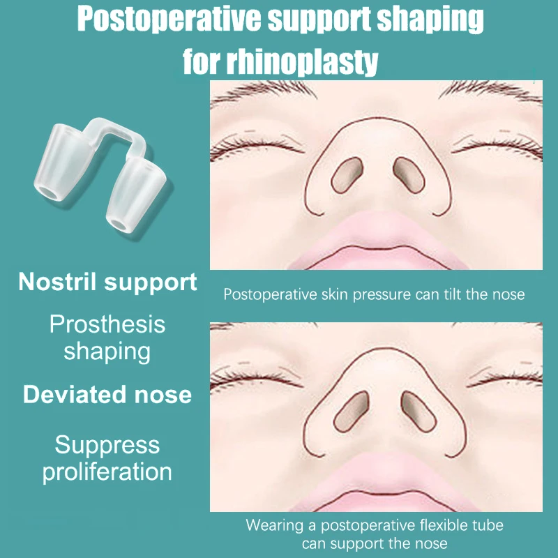 Description Picture 4 of item1pcs Silicone Nose Up Shaper Bridge Booster Shaping Clip Shaper Bridge Straightening Beauty Nose Clip Corrector Massage Tool