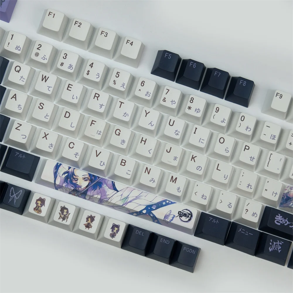 kochou shinobu tema chave caps para demônio slayer cherry perfil keycap