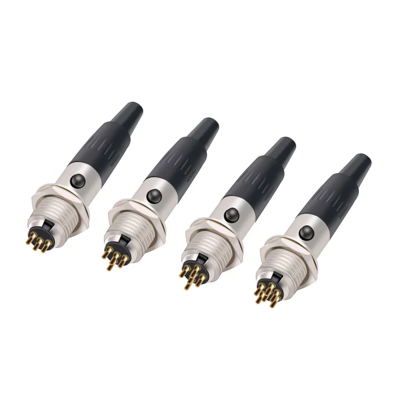 1set Mini XLR 3/4/5/6Pins female plug + male socket small XLR audio microphone connector MIC for cable soldering straight wire connector terminals wire connector electrical connectors electrical connector cable connector