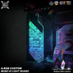 PC Case IO Panel Customize MOBO MOD Mirror Panel AURA Water Cooler Custom 5V3PIN ARGB Motherboard Lighting Panel Customizable