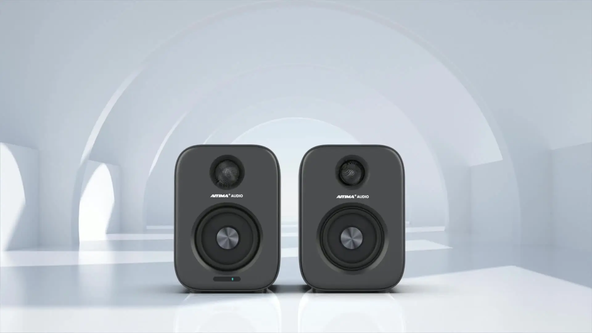 ハイパワーBluetoothスピーカーAIYIMA-S400,本棚スピーカー,ステレオ