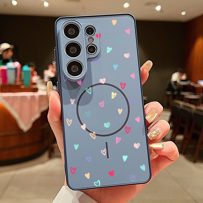 Vibrant Heart Magnetic Phone Case - Durable TPU & PC Cover