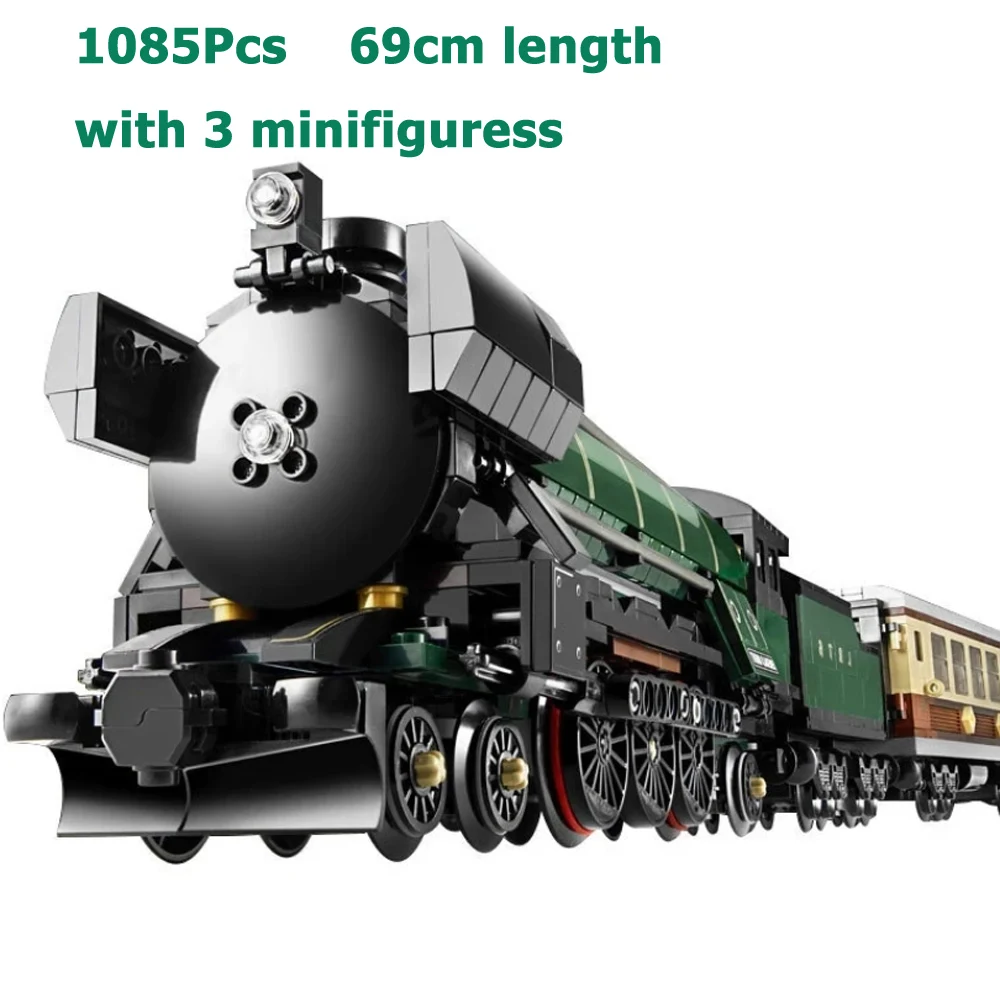 

Fast Shipping High Tech Series Emerald Night Train Model Building Kit Block Bricks Compatible 10194 Toys Christmas Gift