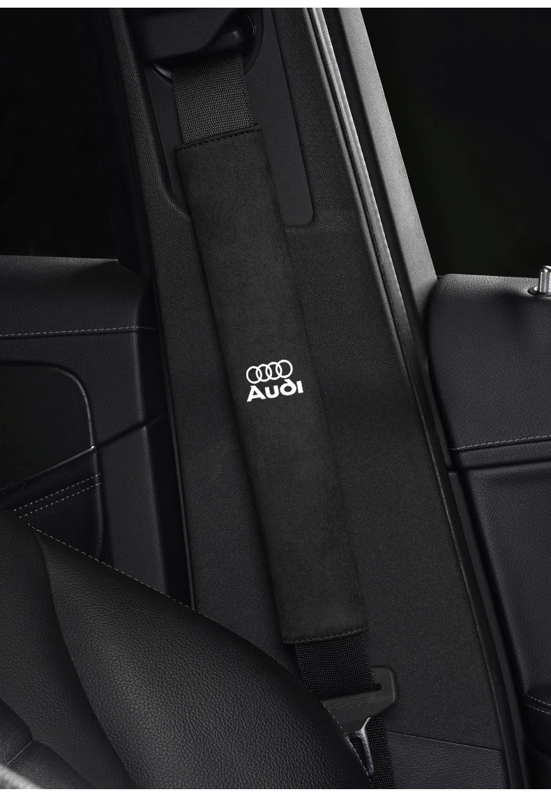 Conjunto de protección de hombro para cinturón de seguridad de coche, accesorios interiores para Audi Sline Q3 A3 A1 A4 