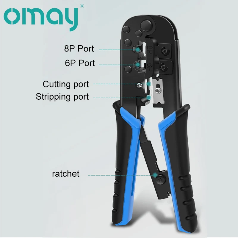 RJ45 크림퍼 RJ11 도구 이더넷 네트워크 LAN 케이블 커터 스트리퍼 플라이어 6P 8P RJ11 RJ12 네트워크 플라이어