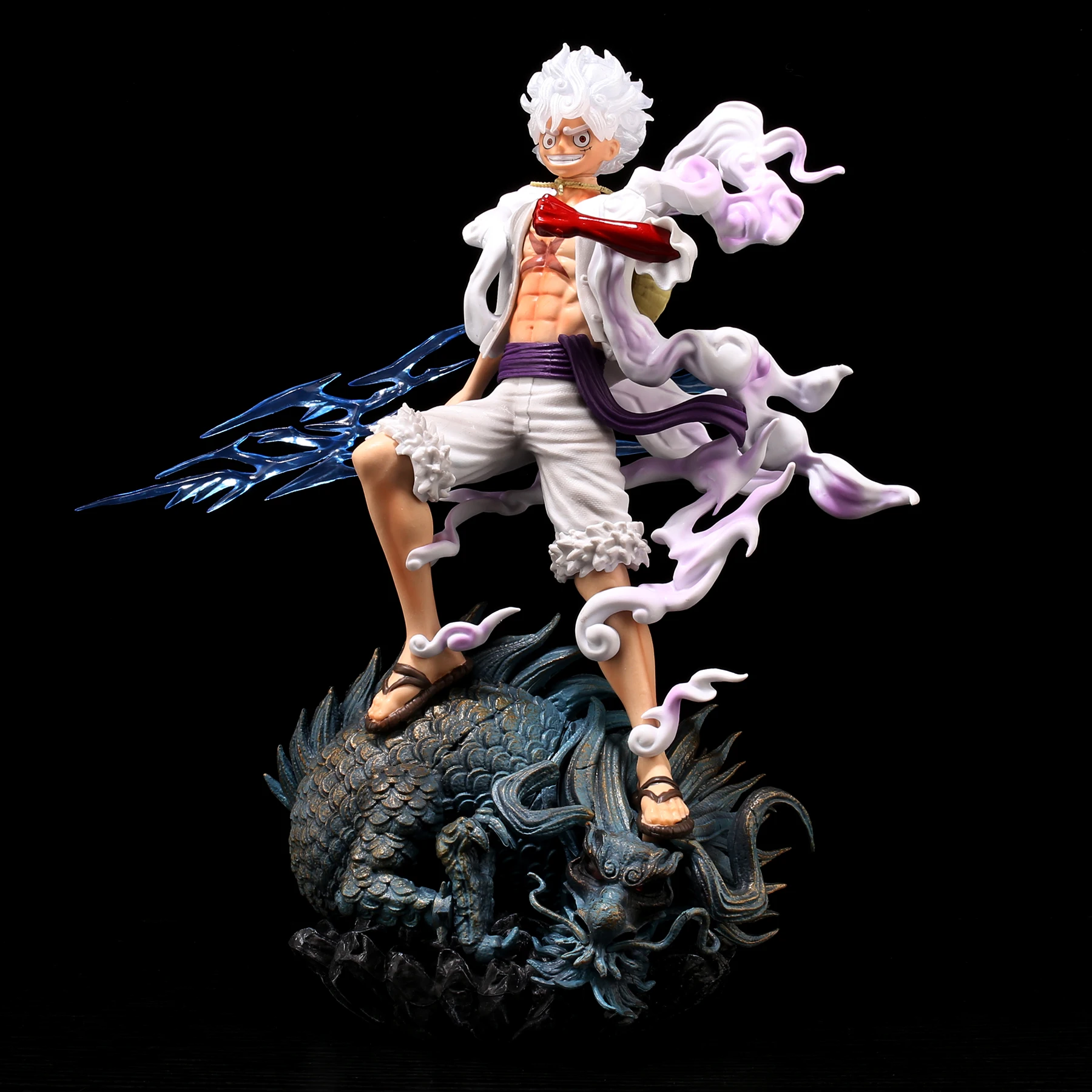 thumbnail image 1 of Figura de anime One Piece Luffy Gear 5 de 30 cm, figura de acción de PVC de Nika Joyboy, estatua, modelo coleccionable, muñeca, decoración, juguetes, regalo para niños, 1 of 5
