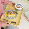 Candy Color Wheat Straw Storage Tray Ins Korean Style Rectangle Dining Tray Nordic Fruit Dessert Plate Kitchen Accessories 트레이 2