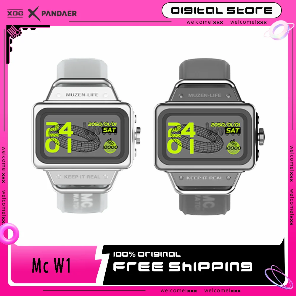 

Xog Mao King Mc W1+ Smart Watchs Long endurance Amoled Watch Alarm Clock Sport Fitness Ip67 Waterproof Heart Rate Men Smartwatch