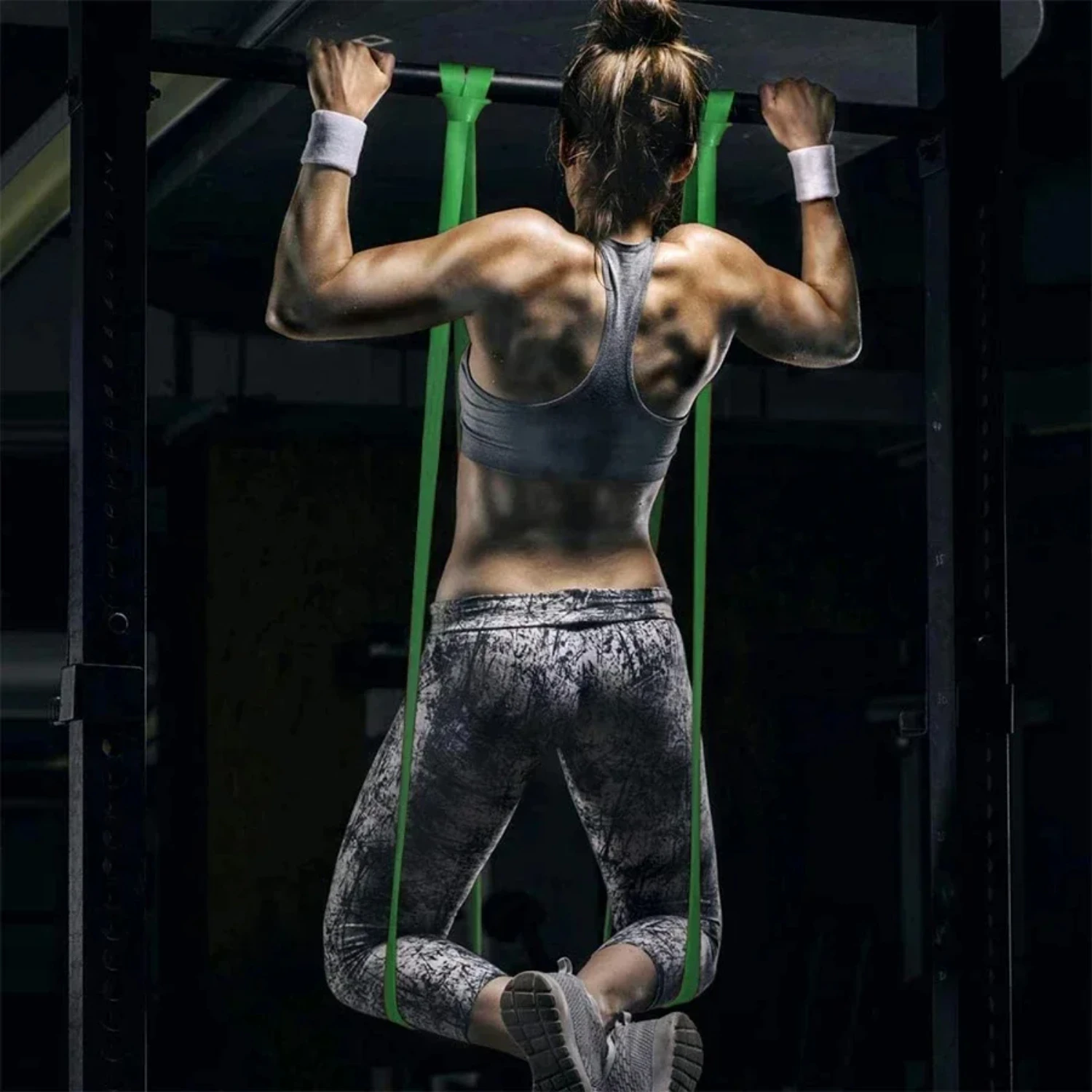 Heavy Duty Latex Resistance Band Sport Strength Pull Assist Band Pilates Fitness Equipment