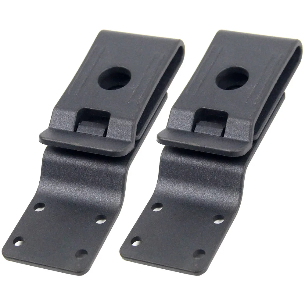 2PCS Belt Loops Clip For DIY Knife Kydex Sheath Holster with Screws Spare Parts 360 Degree Rotation Swivel