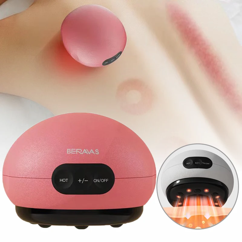 

3 Levels Electric Intelligent Scraping Cupping Device Household Wireless Cup Instrument Painless Dredge Meridians Health Care