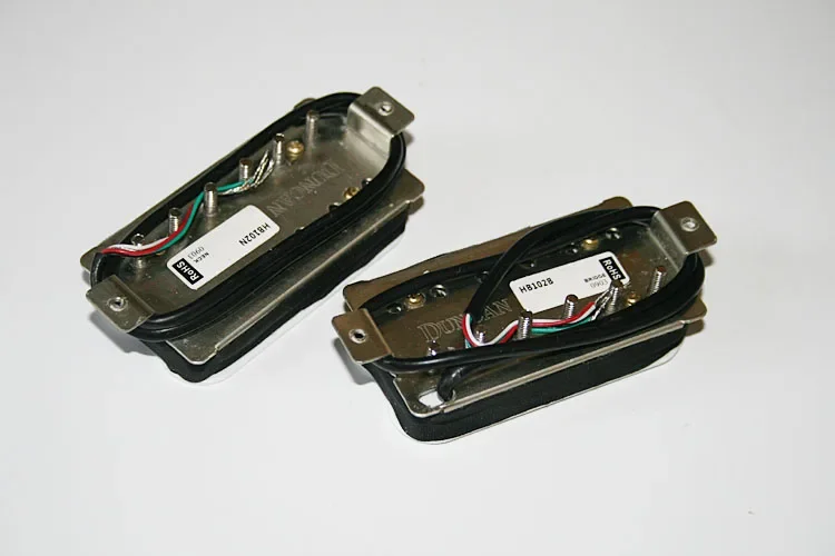 薄型レスポール　Duncan Designed HB-102B 102N 搭載 Duncan Designed HB102N and HB102B Chrome Humbucking pickup