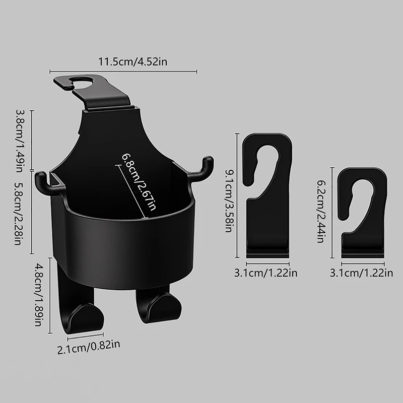 Car Cup Holder Mobile Phone Mount For Truck Car Door Cup Holder Drinks Coaster Storage Protector Tumbler Bottle Stand Hook