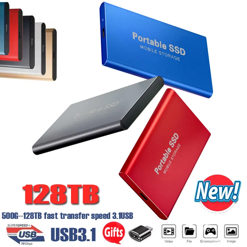 Disque SSD externe portable, USB 3.0, disque dur de type C, périphérique de  stockage haute vitesse pour lapmédication, ordinateur de bureau, Mac,  téléphone, 1 To, 2 To - AliExpress