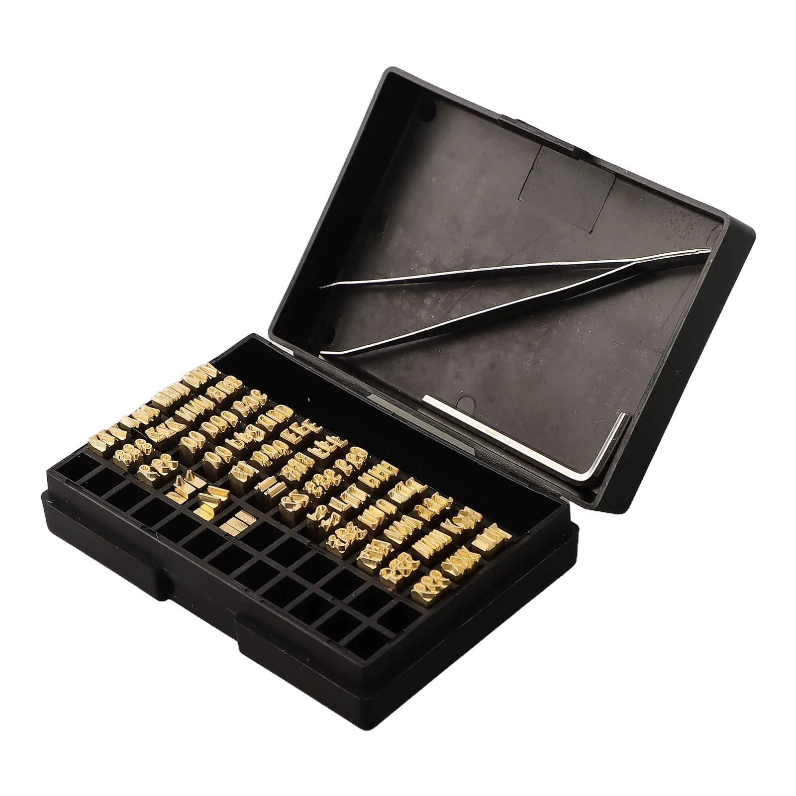 120pcs Hot Stamp Copper Letters 2x4x15mm Coding Machine Word Grain Thermal Ribbon Printing Font For Manual Semi-automatic Coding