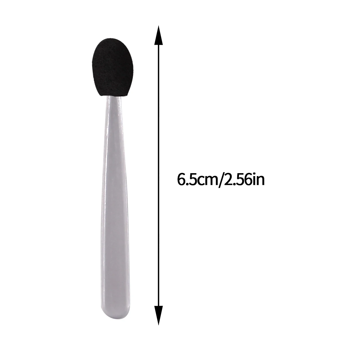 50PCS 미니 싱글 헤드 스펀지 아이 섀도우 브러쉬, 균일한 착색, 다목적 초보자 아이 메이크업 도구