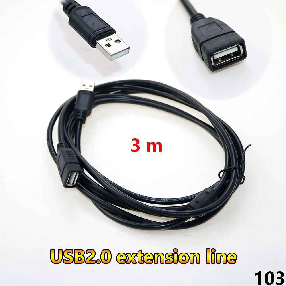 

USB 2.0 Cables Male to Female 1.5m 3m 5m Data Sync USB 2.0 High Speed Extender Cord USB Extension Cable