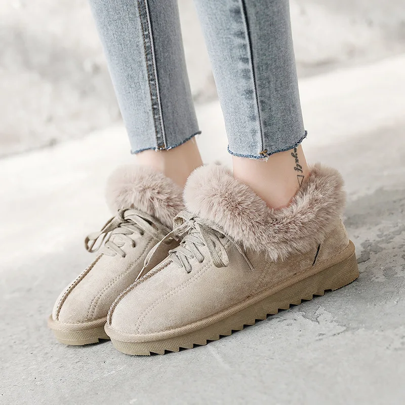Snow Boots Women Shoes Winter New Ankle Boots Woman Non-slip Plush Warm Boots Ladies Casual Shoes Classics Style Fashion Shoes