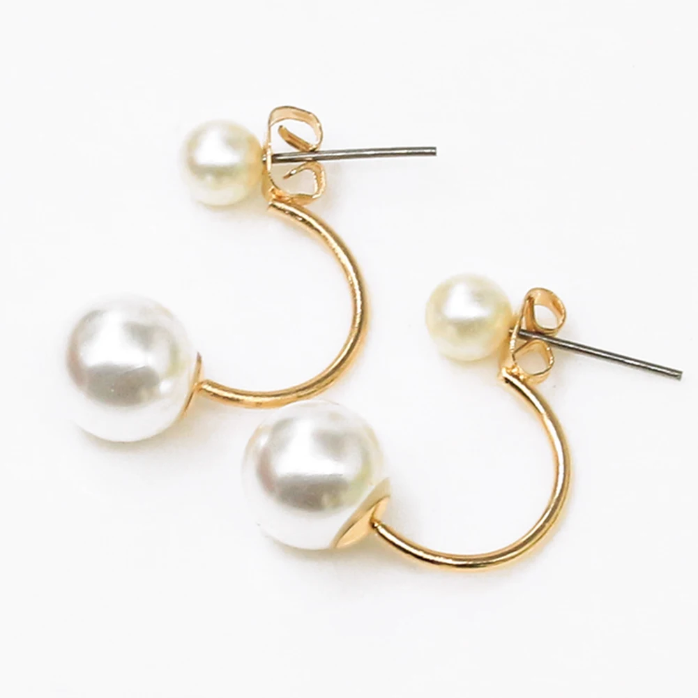 Double Side Earing Eardrop Fashion Jewelry Lady Earrings Simulated Pearl Earrings Eardrop Personality Earrings Ear Stud Sale Double Side Earing Eardrop Fashion Jewelry Lady Earrings Simulated Pearl Earrings Eardrop Personality Earrings Ear Stud Sale