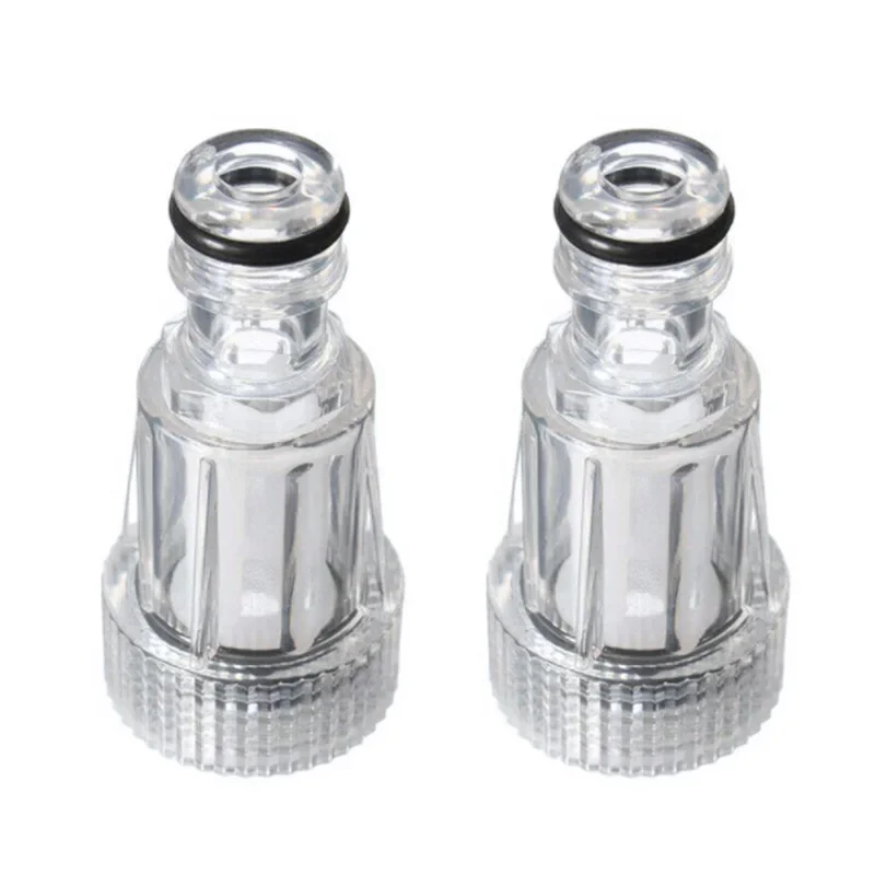 

Connection Water Filter Attachment 2pcs Car High Pressure Plastic Transparent For Karcher K2 K7 Tool Convenient