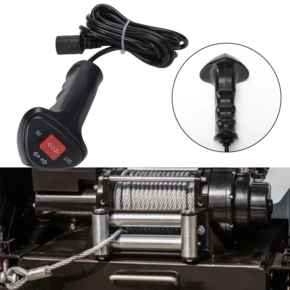 3Pin Car Off-road Vehicle Winch Control Handle 12V-48V 500A 300cm ABS Electric Winch Remote Control Controller With Cable