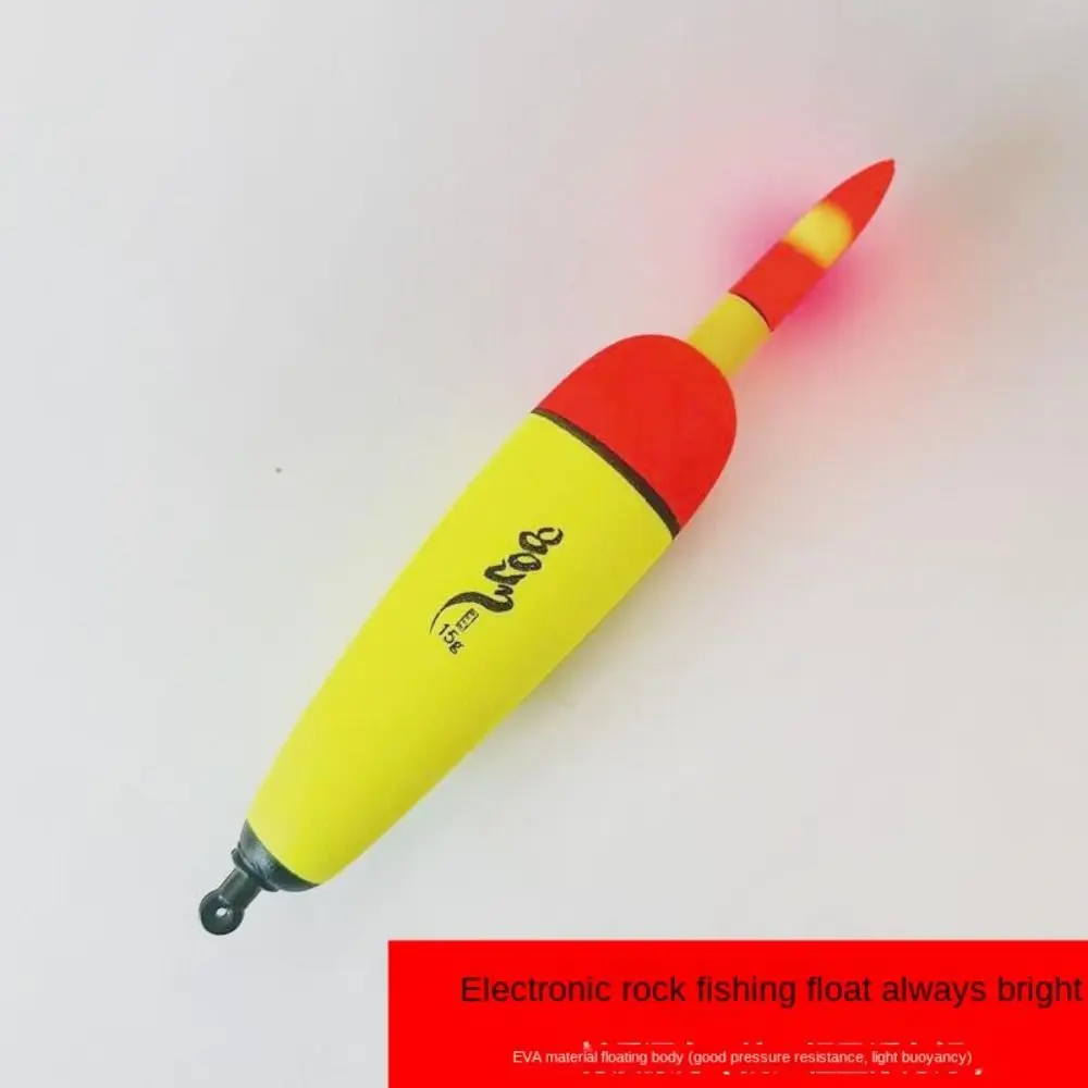 1 pc 10g-120g EVA Luminous Fishing Night Float Light Stick Foam Plastic Bobber Sea Rock Fishing Striking Floats green light
