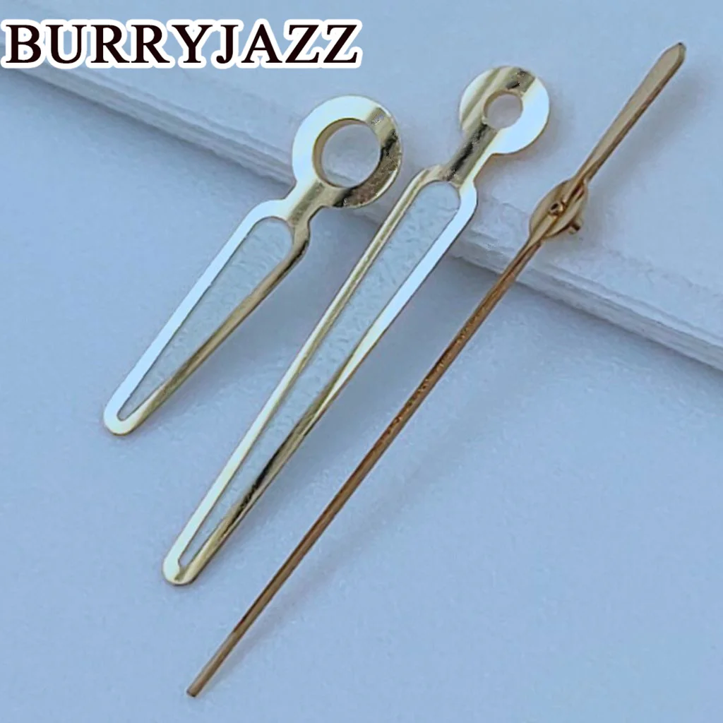 BURRYJAZZ NH35 NH36 NH38 7S26 7S36 4R35 4R36 Uhrzeiger Schwarz Silber Gold Roségold Zeiger Grün Leuchtend – Detail 4