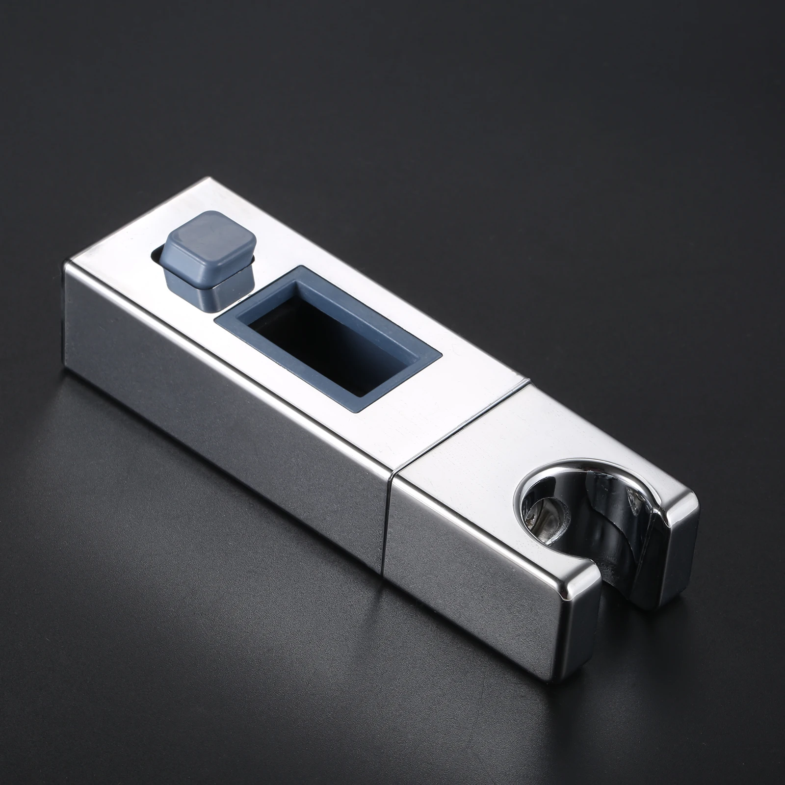 

Wall Mounted Adjustable Handheld Shower Head Slider Holder Rotatable Square Slider Bar Handset Bracket Bathroom Bar Slider Clamp