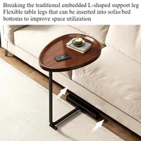 Table de chevet amovible, petite table simple pour la maison, étagère de chevet pour chambre à coucher, table d'appoint pour salon, mini table d'appoint pour canapé, style tendance 3