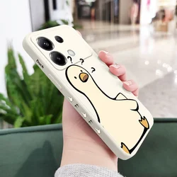 Doubt Duck Silicone Phone Case - Vibrant and Durable Protection for Poco M5 (White 1)