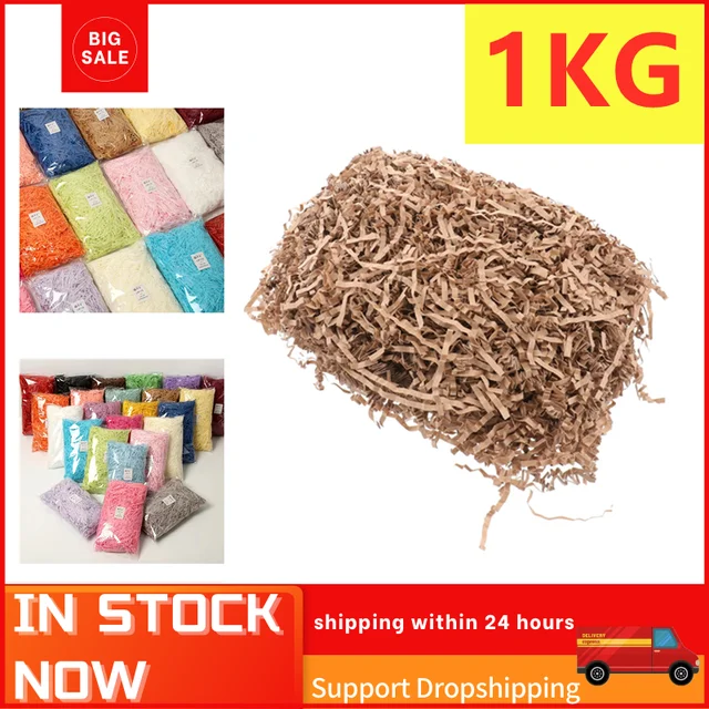 200g Colorful Shredded Paper Gift Box Filler Wedding Birthday Party  Decoration Crinkle Cut Packaging Gift Shred Paper - Craft Paper - AliExpress